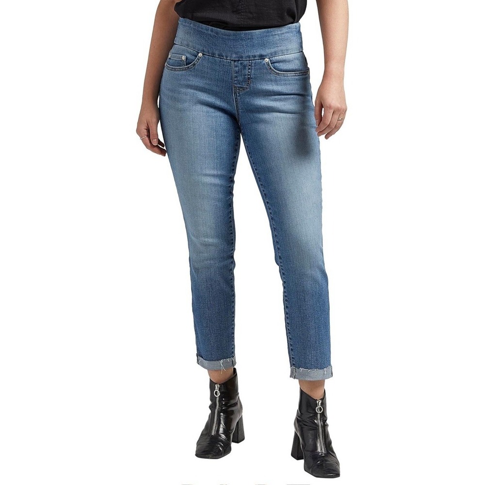 NWT JAG Jeans Women's Amelia Pull On Slim Fit Ankle Jean - Meridian Blue Sz 0/27